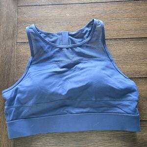 Zyia ACTIVE High-Neck Blue Sports Bra